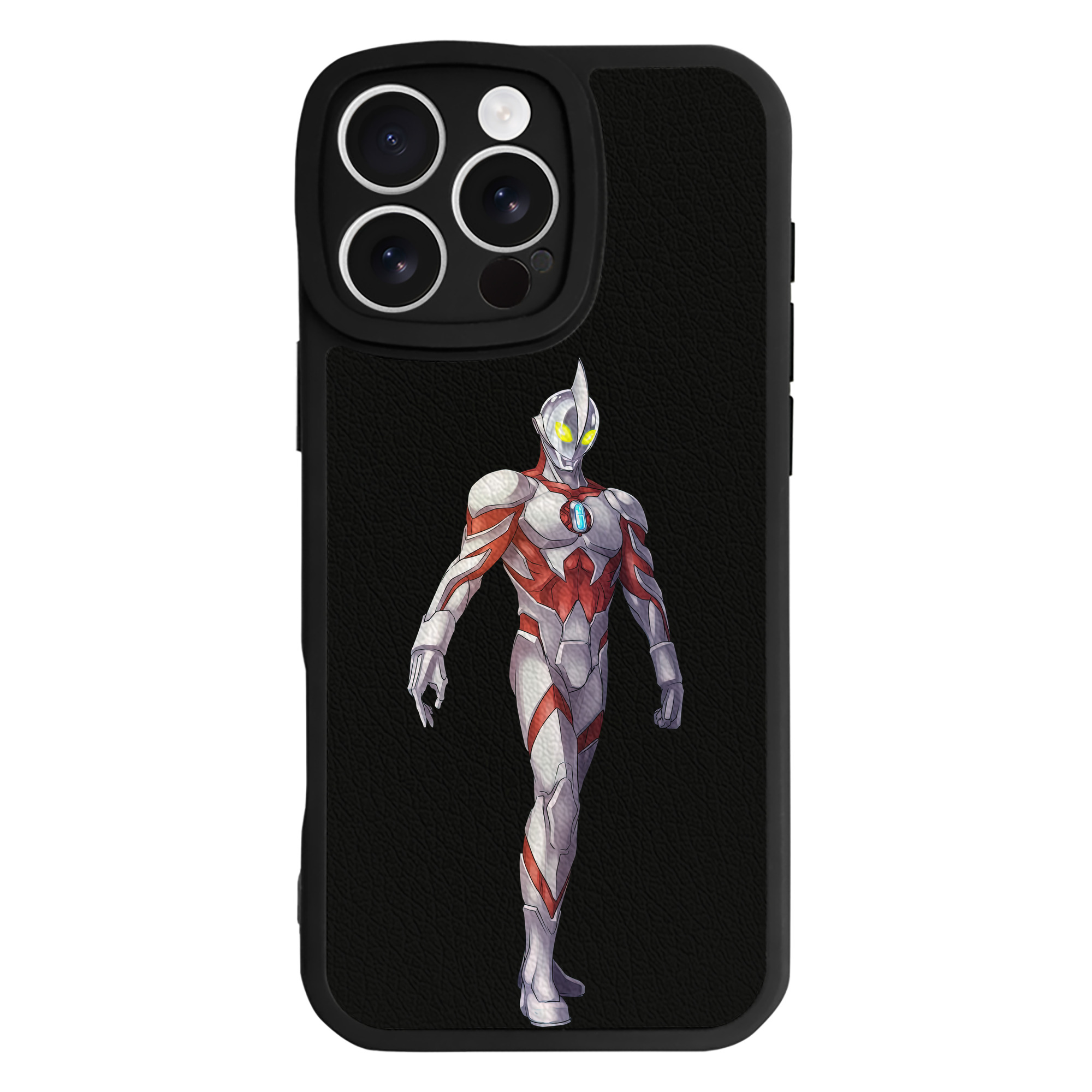 （画像用） ウルトラマン Ultraman 【iPhone 16シリーズ対応】シリコンスマホケース（レザー調） 材質：シリコン